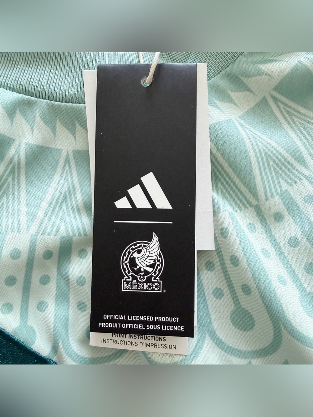 Adidas Mexico 2024 Away Soccer Jersey Mens Large Light Green - Picture 2 of 16